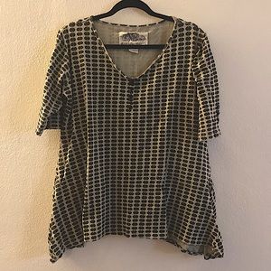 Effie’s Heart olive printed top